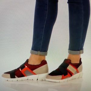 Calvin Klein Willia Shoes Orange Tan & Black
